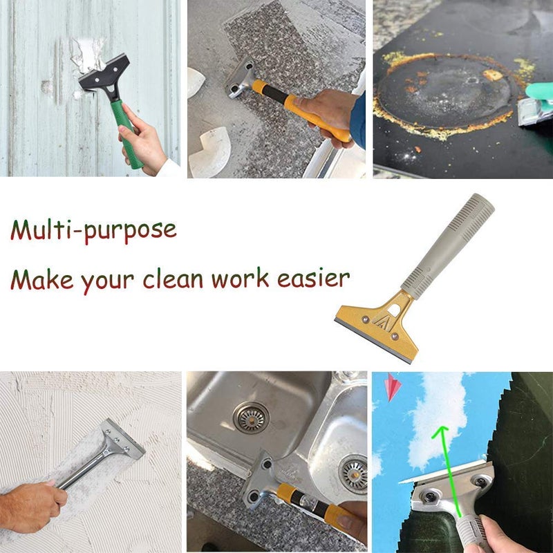 LDS Industry 4" Wide Extendable Razor Blade Sticker/Paint Scraper Remover for Window Glass Windshield Tile Granite Wall Cleaning Hand Tool, Gum Cleaning, Stove Cleaner, SCRP-A - Image 5